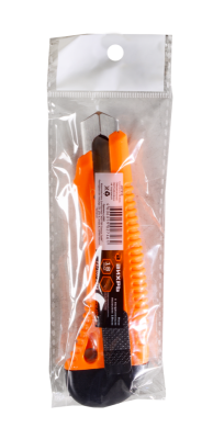 Нож с выдвижным лезвием 18 мм, пластиковый корпус, металлическая направляющая, Вихрь-Tehinstrument