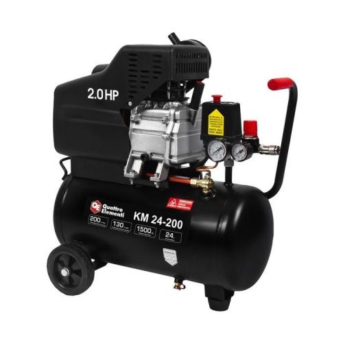 Компрессор поршневой масляный QUATTRO ELEMENTI KM 24-200-Tehinstrument