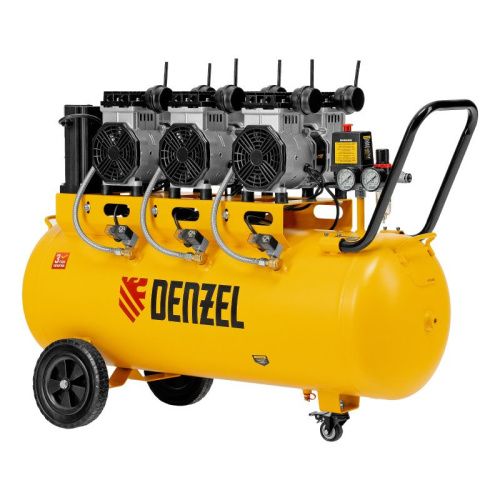 Компрессор безмасляный, малошумный Denzel DLS 3300/100-Tehinstrument