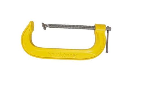 Струбцина G-образная, 250 мм / 10", чугун, оксидированный винт, hanskonner-Tehinstrument