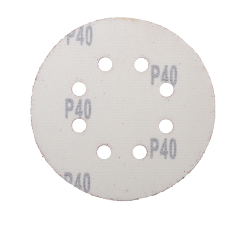 Круги шлифовальные на липучке 125мм, P40, 8 отв. (5 шт) Вихрь-Tehinstrument