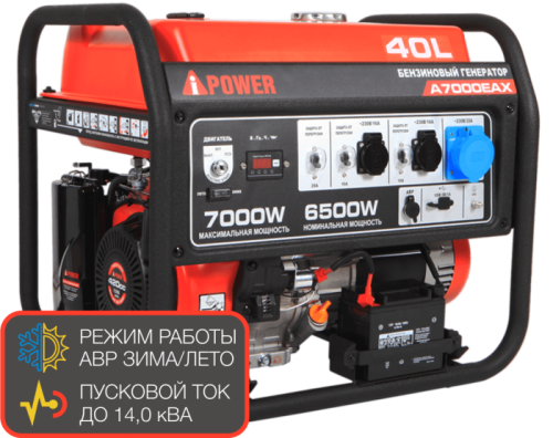 Портативный бензиновый генератор A-iPower A7000EAX-Tehinstrument