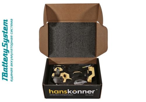 Аккумуляторный ударный гайковерт Hanskonner HCD20420BL 1BatterySystem-Tehinstrument