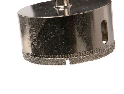 Коронка алмазн. По керам. Плитке и стеклу 60 х 55 мм,  с центрир. Сверл.  Sturm-Tehinstrument
