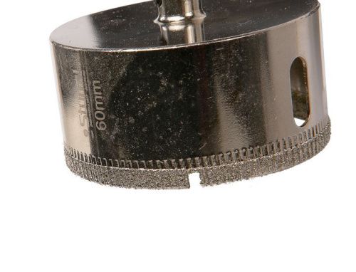 Коронка алмазн. По керам. Плитке и стеклу 60 х 55 мм,  с центрир. Сверл.  Sturm-Tehinstrument