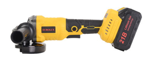 Углошлифовальная машина аккумуляторная Eurolux АУШМ-21Li/125 (в комплекте 2 АКБ и ЗУ) в кейсе-Tehinstrument