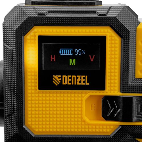 Лазерный уровень мультипризменный DLV-360-4C, 30 м, зеленый луч, Li-Ion 2,4 Aч, кейс// Denzel-Tehinstrument