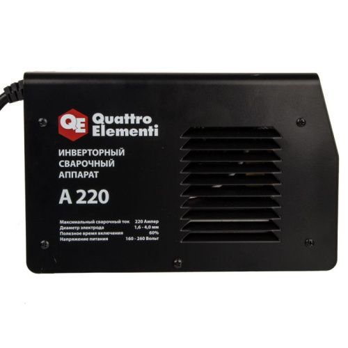 Аппарат электродной сварки, инвертор QUATTRO ELEMENTI A 220-Tehinstrument