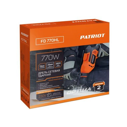 Дрель электрическая ударная PATRIOT FD 770HL-Tehinstrument