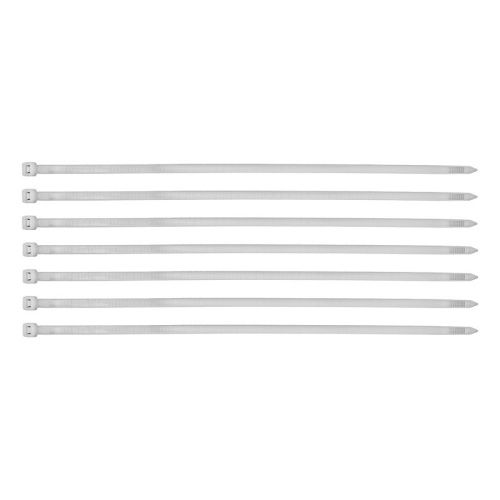 Хомуты, 400 х 8 мм, пластиковые, белые, 50 шт Сибртех-Tehinstrument