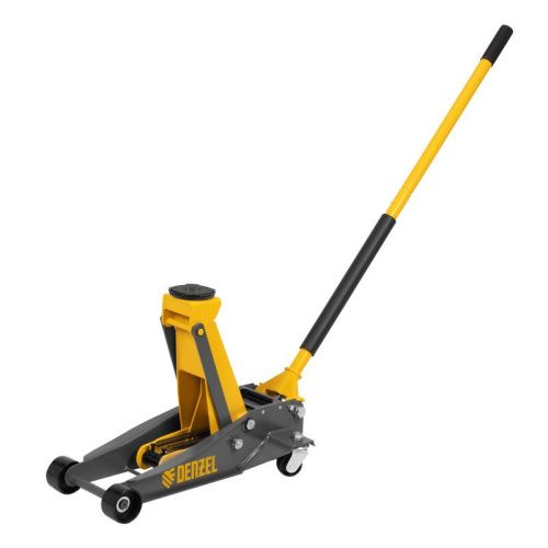 Домкрат гидравлический подкатной, 3 т, 125-470 мм, быстрый подъем, проф. Denzel-Tehinstrument