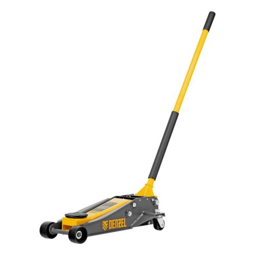 Домкрат гидравлический подкатной, 3 т, 125-470 мм, быстрый подъем, проф. Denzel-Tehinstrument