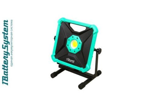 Фонарь-прожектор, 20W, 2000лм, 1BatterySystem, БЕЗ АКБ и ЗУ,  Sturm-Tehinstrument