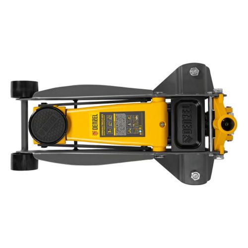 Домкрат гидравлический подкатной, 3 т, 125-470 мм, быстрый подъем, проф. Denzel-Tehinstrument