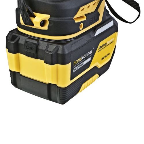 HCD201300BLC Гайковерт удар б/щ Hanskonner PLATINUM,18В,1BatterySystem, 1300Нм, 3/4",акк 6Ач+ЗУ-Tehinstrument