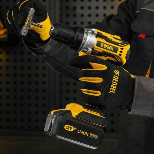 Щетка для дрели, 60 мм, Плоская, со шпилькой, нержавеющая витая проволока Denzel-Tehinstrument