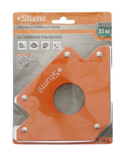 Угольник магнитный для сварки, вес до 35 кг  Sturm-Tehinstrument