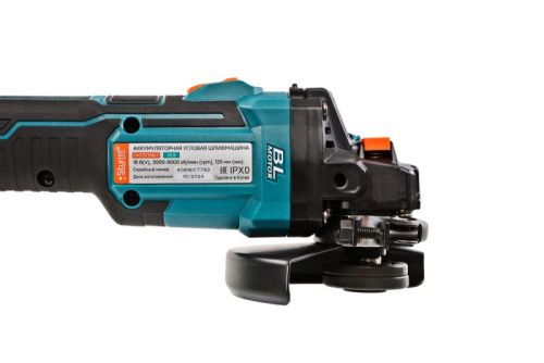 CAG18125BLE  УШМ аккумуляторная б/щ  Sturm, 18В, 1BatterySystem, 125мм, плавн пуск, 1х4Ач,кейс-Tehinstrument