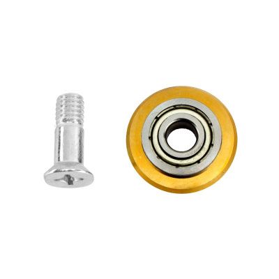 Ролик режущий с подшипником для плиткореза, 22х6х6мм, TiN Denzel-Tehinstrument