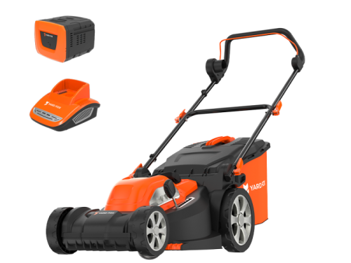 Аккумуляторная несамоходная газонокосилка YARD FOX EL 4045 B SET 40V-Tehinstrument