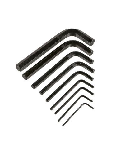 Набор шестигранных ключей 1, 5-10 мм, CrV, 9 шт, короткие  Sturm-Tehinstrument