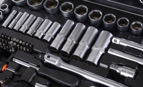 Набор инструментов, 1/2", 1/4", CrV, в кейсе 151 предмет Вихрь-Tehinstrument