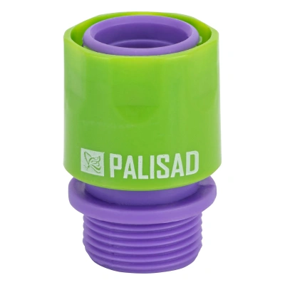 Соединитель пластмассовый, быстросъемный, внешняя резьба 3/4 Palisad-Tehinstrument