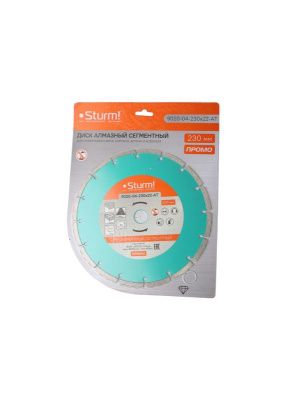 Сегментный алмазный диск, 230х22,2,  Sturm-Tehinstrument