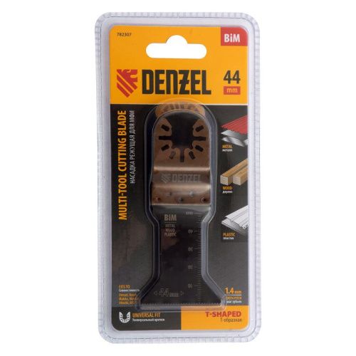 Насадка для МФИ режущая Т-образная, BiM, по металлу, дереву, пластику, 44 x 1.4 мм, мелкий зуб Denzel-Tehinstrument