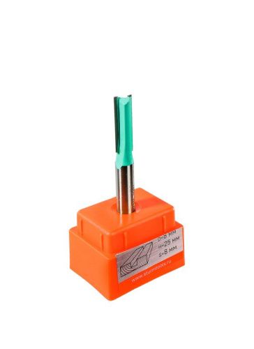 Фреза пазовая прямая с двойным лезвием dxhxl 8x25x62 мм, хв.8  Sturm-Tehinstrument