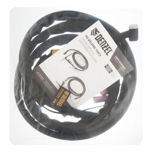 Горелка сварочная TIG WP26, разъем 2 пина, 3 метра Denzel-Tehinstrument