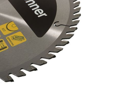 Пильный диск по дереву 255x30 мм, 60 зубьев, Hanskonner-Tehinstrument