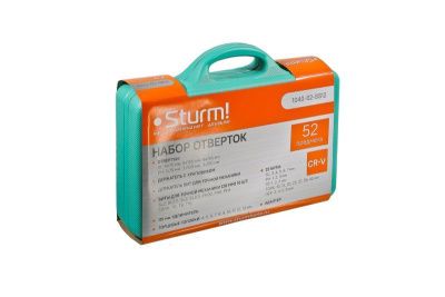 Набор отверток 51 предмет, пластиковый кейс, CrV,  Sturm-Tehinstrument