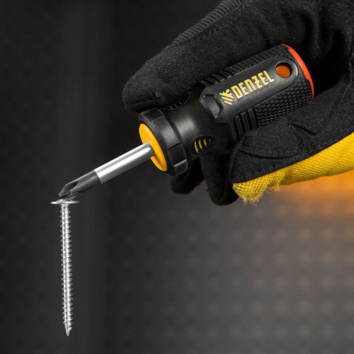 Отвертка, PH2х38 мм, S2, 3к рукоятка Denzel-Tehinstrument