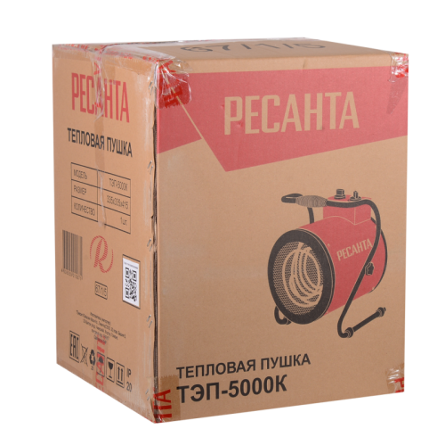 Электрическая тепловая пушка РЕСАНТА ТЭП-5000К-Tehinstrument
