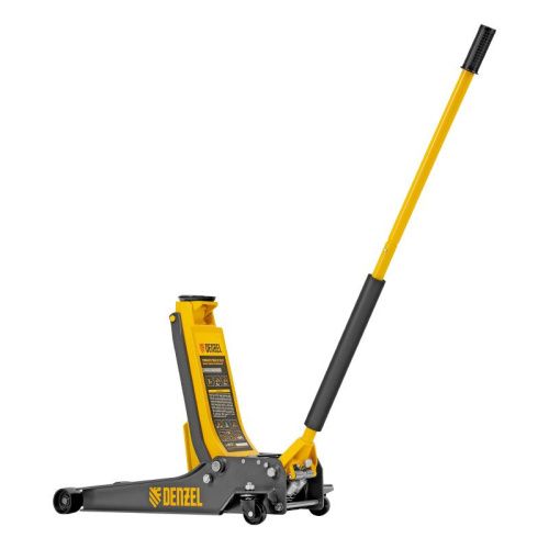Домкрат гидравлический подкатной, 3 т, 85-610 мм, быстрый подъем, низ. подхват, проф, SUV Denzel-Tehinstrument