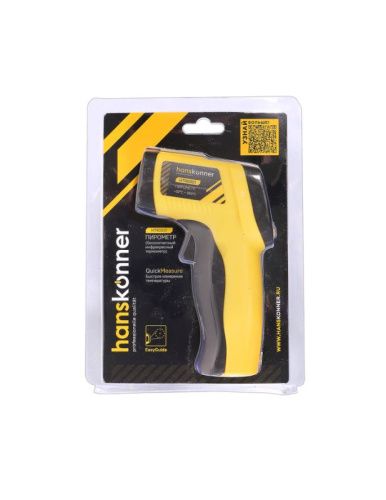 Пирометр, 140×80×38мм, диапазон -32...+350°С, точность ± 2°C, Hanskonner-Tehinstrument