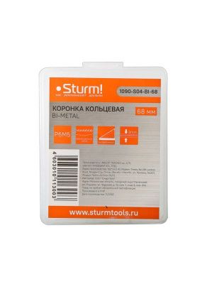 Коронка биметаллическая, 68 мм, по тонколистовому металлу, центрирующее сверло,  Sturm-Tehinstrument