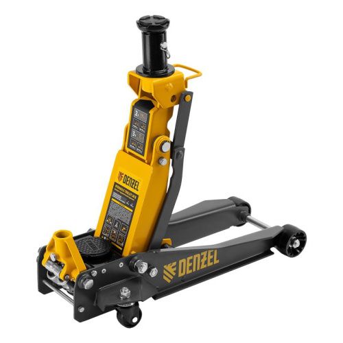 Домкрат гидравлический подкатной, 2/3 т, 98-770 мм, быстрый подъем, низ. подхват, проф, SUV Denzel-Tehinstrument