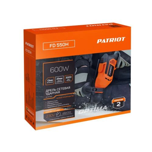 Дрель электрическая ударная PATRIOT FD 550H-Tehinstrument