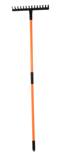 Грабли витые Вихрь 14 зубьев, сталь, с фиберглассовым черенком-Tehinstrument