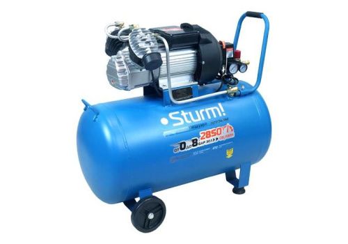 Компрессор воздушный масляный  Sturm AC932100, 2,4кВт, 410л/мин, ресивер 100л, прямой привод-Tehinstrument