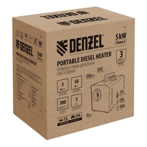 Дизельная тепловая портативная пушка Denzel Flame-5-Tehinstrument