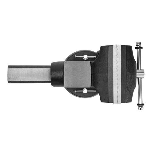 Тиски слесарные BVH-200, 200 мм, поворотные, стальная направляющая, с наковальней //Denzel-Tehinstrument