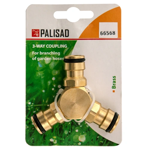 Тройник для разветвления или соединения, штуцерный, латунный Palisad-Tehinstrument