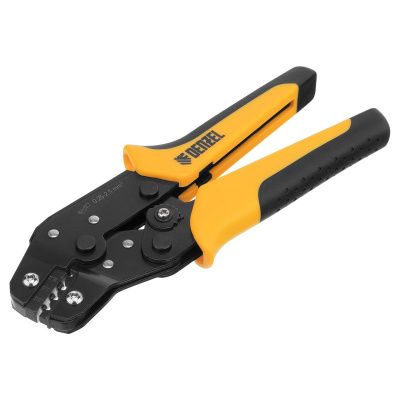 Клещи для обжима неизолированных наконечников НК и НВ, разъемов РП, 0,25 - 2,5 мм2 Denzel-Tehinstrument