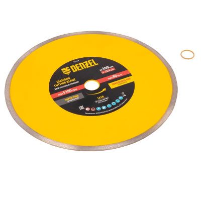 Диск алмазный сплошной, супертонкий Denzel 300 х 25,4 мм-Tehinstrument