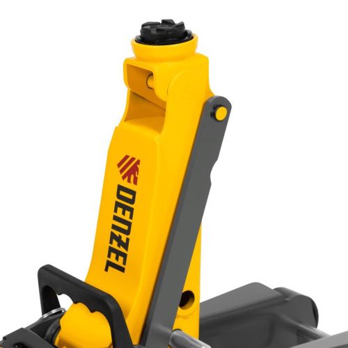 Домкрат гидравлический подкатной с фиксатором, 2,5 т,  85-385 мм, в пласт. кейсе Denzel-Tehinstrument