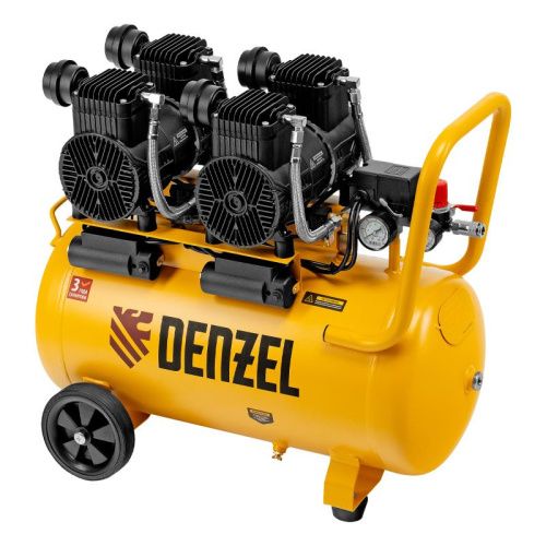 Малошумный безмасляный компрессор Denzel DLP-3000/50-Tehinstrument