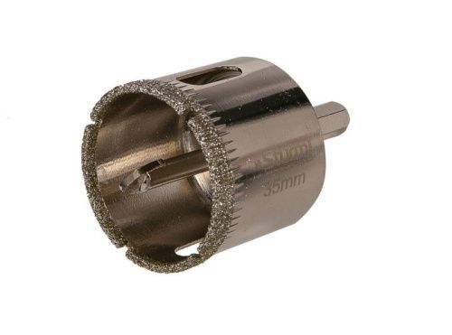 Коронка алмазн. По керам. Плитке и стеклу 35 х 55 мм с центрир. Сверл.  Sturm-Tehinstrument